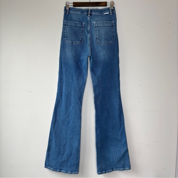 Boyish The Ricky High Rise Exposed Button Front Flare Leg Jeans Size 27 - Picture 12 of 14